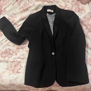 Calvin Klein Black Blazer with Gray Lining